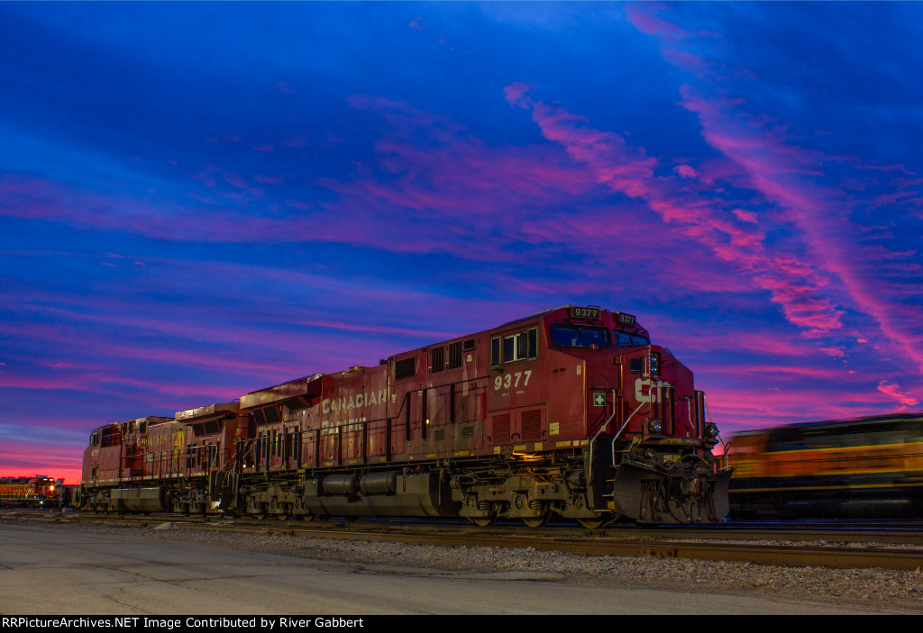 Groundhogs Day Sunset at BNSF Murray Yard